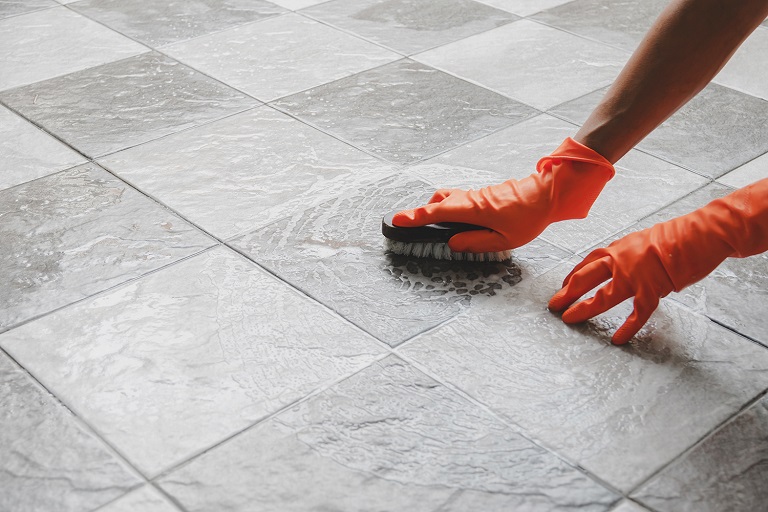 Clean And Brighten Grout Tiles, What Is The Best Way To Clean Floor Tile And Grout